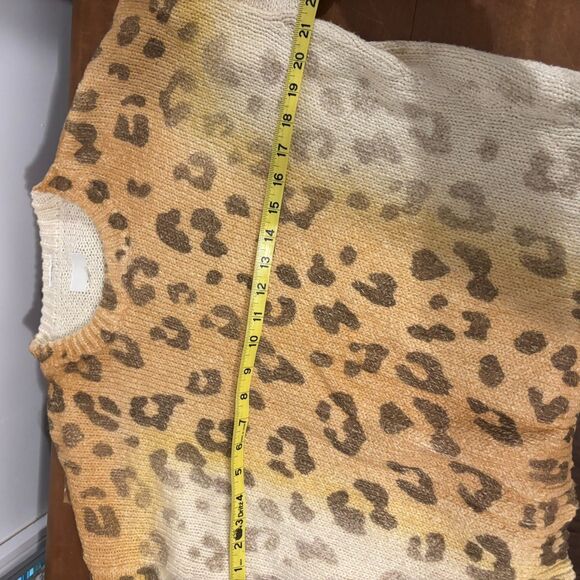 Mother size Small Don't Sweat It Leopard Print Mob Wife Y2K Preppy Sweater - Picture 8 of 10